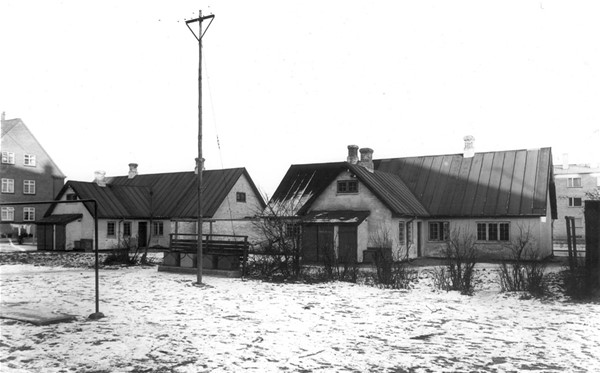Langelandsgade, husvildebarakkerne, 1959